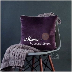 Dekoratyvinė pagalvėlė "Mama – namų šiluma“